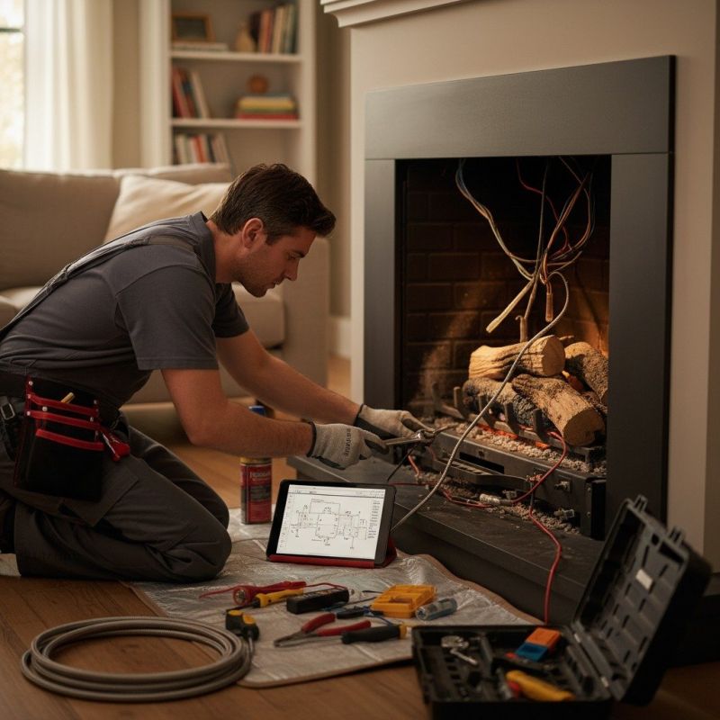 Gas Fireplace Repair detail